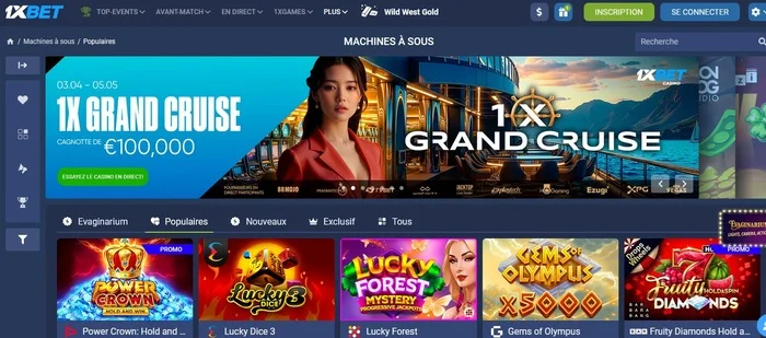 Le 1xBet casino propose une vaste bibliothèque de jeux adaptée à tous les profils de joueurs.

